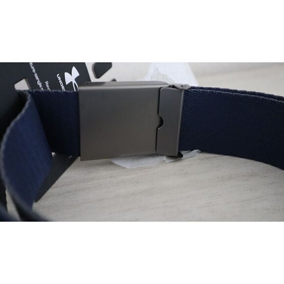 Under Armour Unisex OSFM Pitch Gray/Academy UA 2.0 Reversible Webbing Golf Belt - Picture 4 of 5